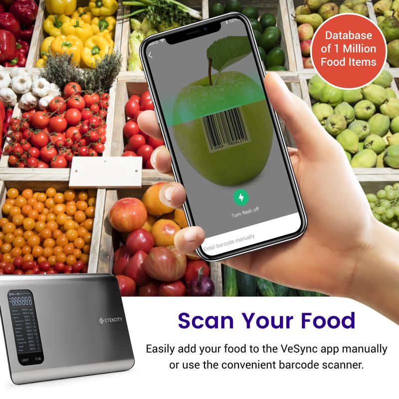 AI Smart Food Scale | 19 Nutrient Facts Auto Scan