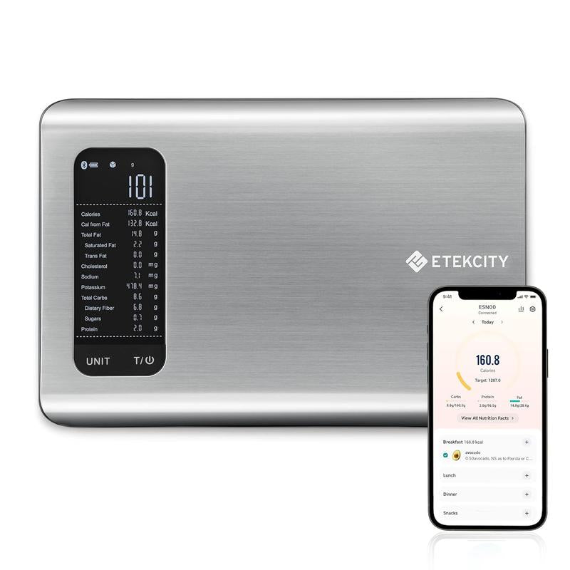 AI Smart Food Scale | 19 Nutrient Facts Auto Scan