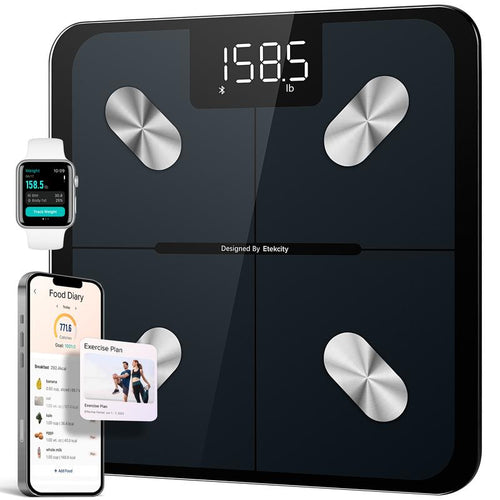 Etekcity Smart Body Fat Scale with BMI, Body Fat, Muscle Mass, Accurate Bluetooth Home User Health Equipment, TikTokShopHolidayHaul Deal - Smartscale Valentinesday Gift
