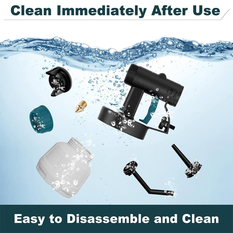 High-pressure Cordless Paint Sprayer with 2 Batteries